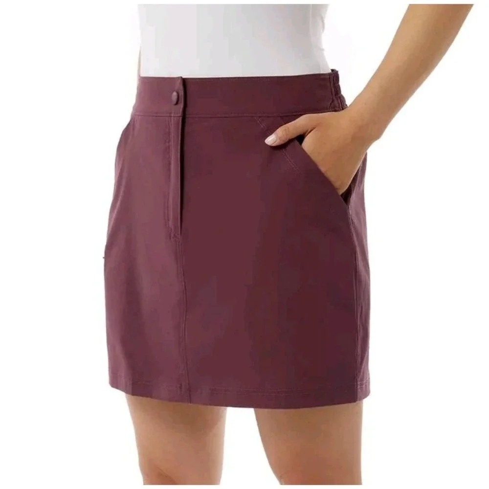 32 Degrees Cool Women's‎ Tech Skort, Crushed Violet, Size Medium
